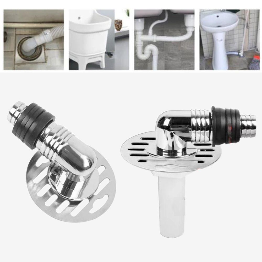 Stainless Steel Floor Drain Cover Odor Prevention Pipe Connector Drainer Sewer Pipe Joint  Bathroom