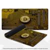Gaming Mouse Pad Bitcoin Circuit Board Print Gold Silver Crypto Coin Anti Slip Rubber XXL Large Desk Mat For PC Laptop Gamers
