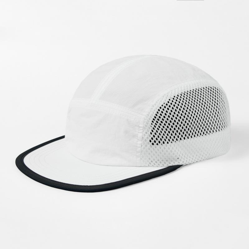 Ultraleichte 5-Panel-Netzkappe Schnelltrocknend Atmungsaktiv Laufkappe Outdoor-Sportmütze Für Radfahren Baseball Trailrunning Snapback-Mütze
