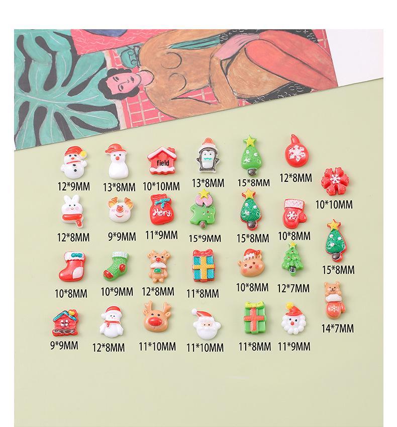 

Набор самодельных рождественских смоляных патчей: Санта, Елка, Снеговик, Олень, Носки, Колокольчики, Перчатки Аксессуары