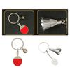 Appassionato di Tennis Accessorio Chiave Design Racchetta Metallici Texture in Lega Portachiavi Ciondolo per Fan Sportivi Regalo per Fan Sportivi