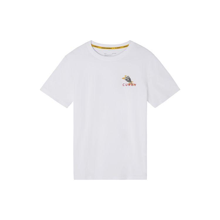 Under Armour Curry Series Logo Letter Shanghai City Print Short Sleeve T-Shirt Men T-Shirts M23500522-100