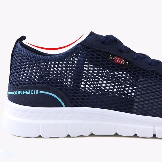 Men's Spring and Summer Breathable Mesh Shoes Casual Men's Tennis Shoes Anti Slip and Deodorant Sports Running Flat Shoes