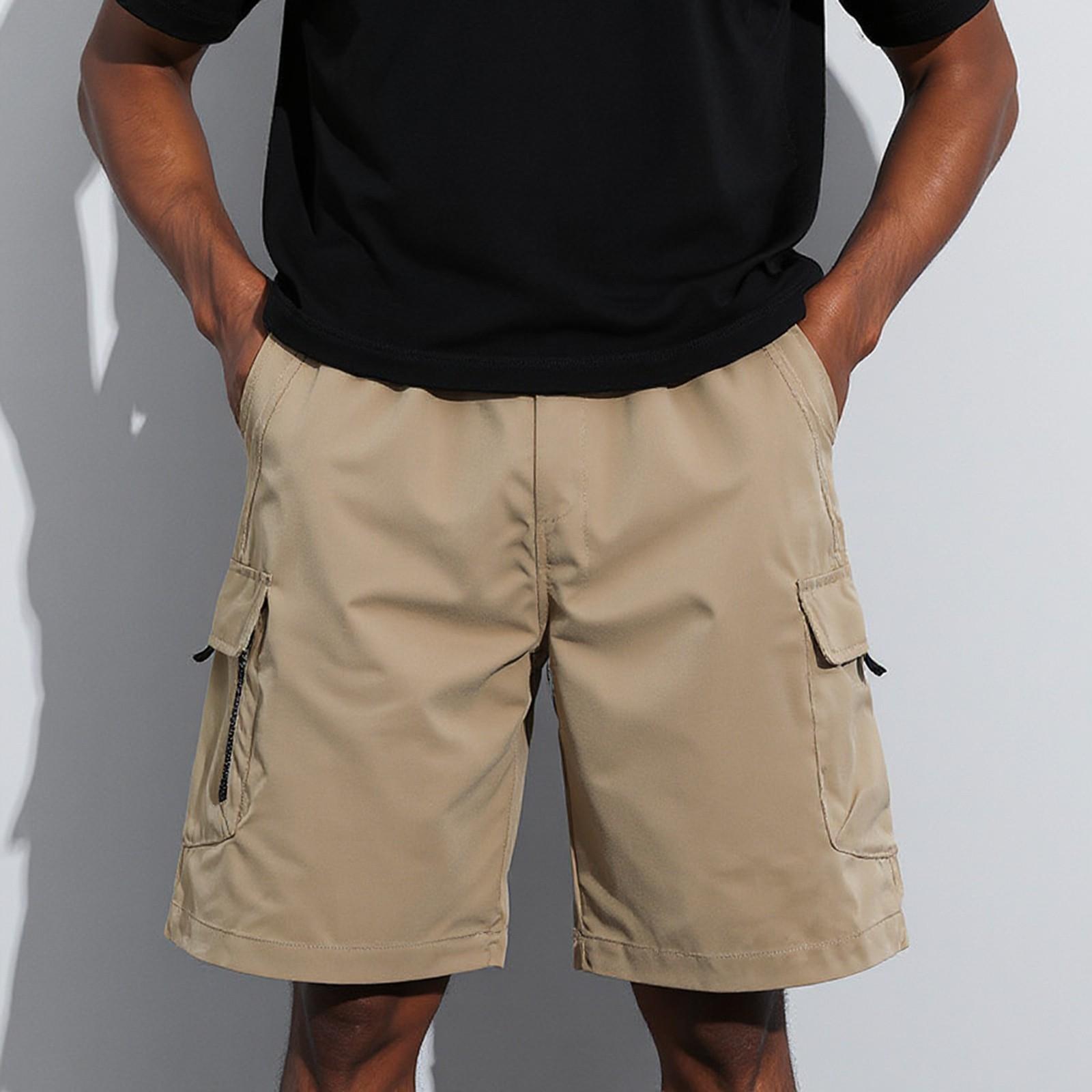 

Мужская рабочая одежда Функциональные уличные Модные повседневные Быстросохнущие шорты M хаки