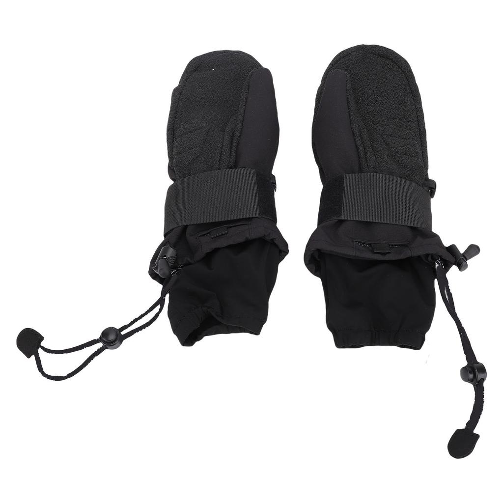 Ski Mittens Rain Proof Windproof Snowboarding Mittens with EVA Shock Absorbing Pads Insulated 5 Fing