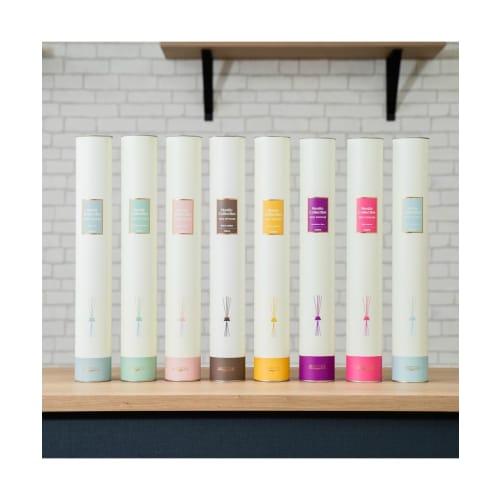 Mercyu Nordic Collection Reed Diffuser MRU-80 (Sea Island Cotton) Long-lasting (6 Months) with Coaster, Interior Decor, Gift