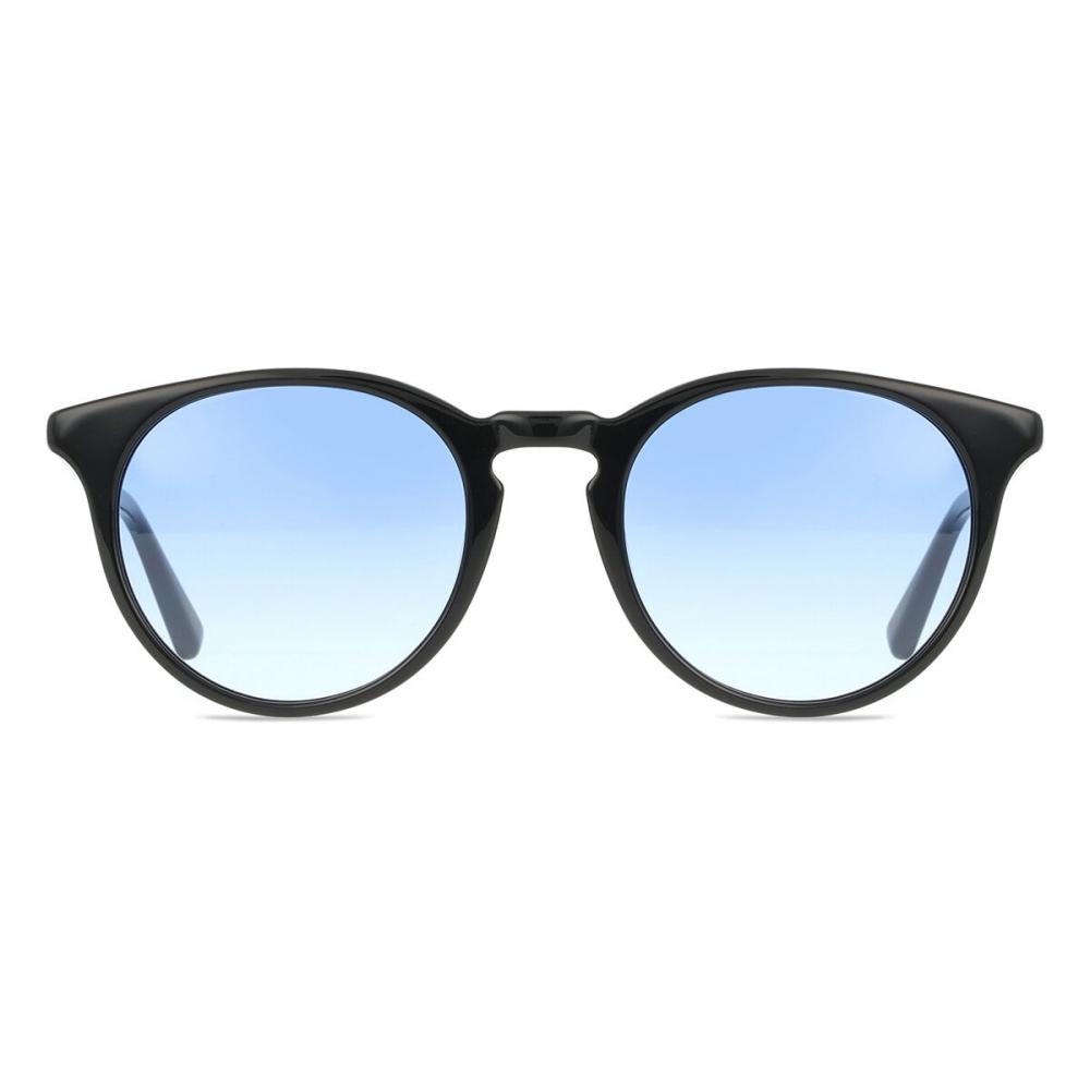 Messy Weekend Nové Unisex sluneční brýle Depp Black Gradient Blue