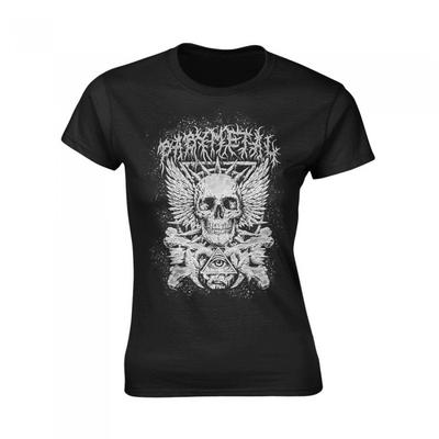 T-Shirt mit Totenkopf und gekreuzten Knochen für Damen/Damen