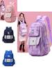 Stylish Cartoon Pattern Large Capacity School Backpack For 3-6 Grade Students