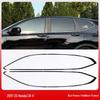 Honda CRV Haoying B-Pillar Door Trim: Black Chrome Strips