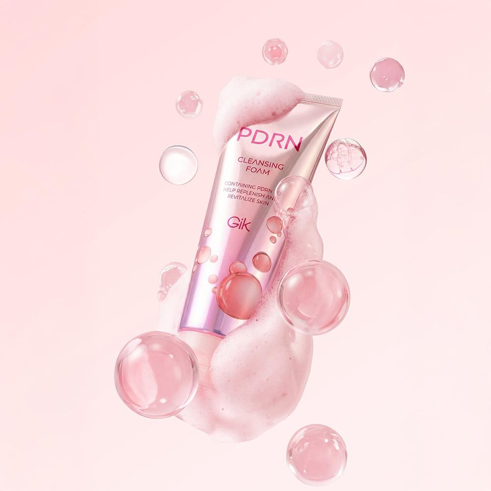 GIK PDRN Cleansing Foam Deep Cleansing & Moisturizing 100ml x 3pcs K-Beauty Daily Face Wash