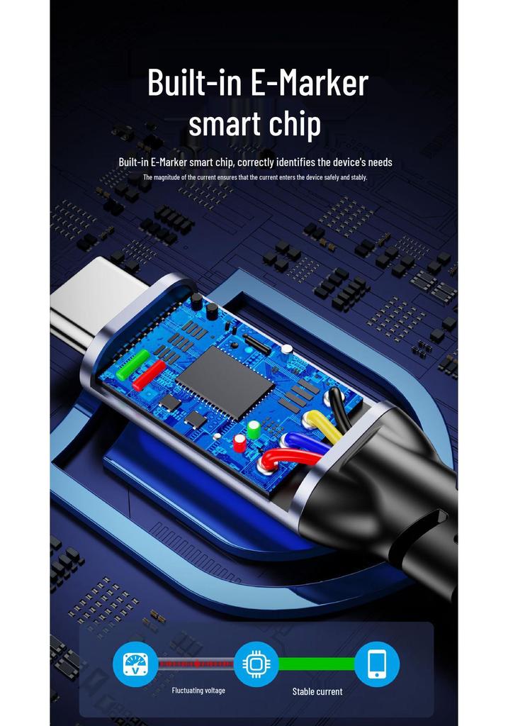 USB4 Type-C To Type-C Cable, Thunderbolt 5/4 & USB5 Compatible, 16K/8K Display, 80G/40Gbps High-Speed Data Transfer.