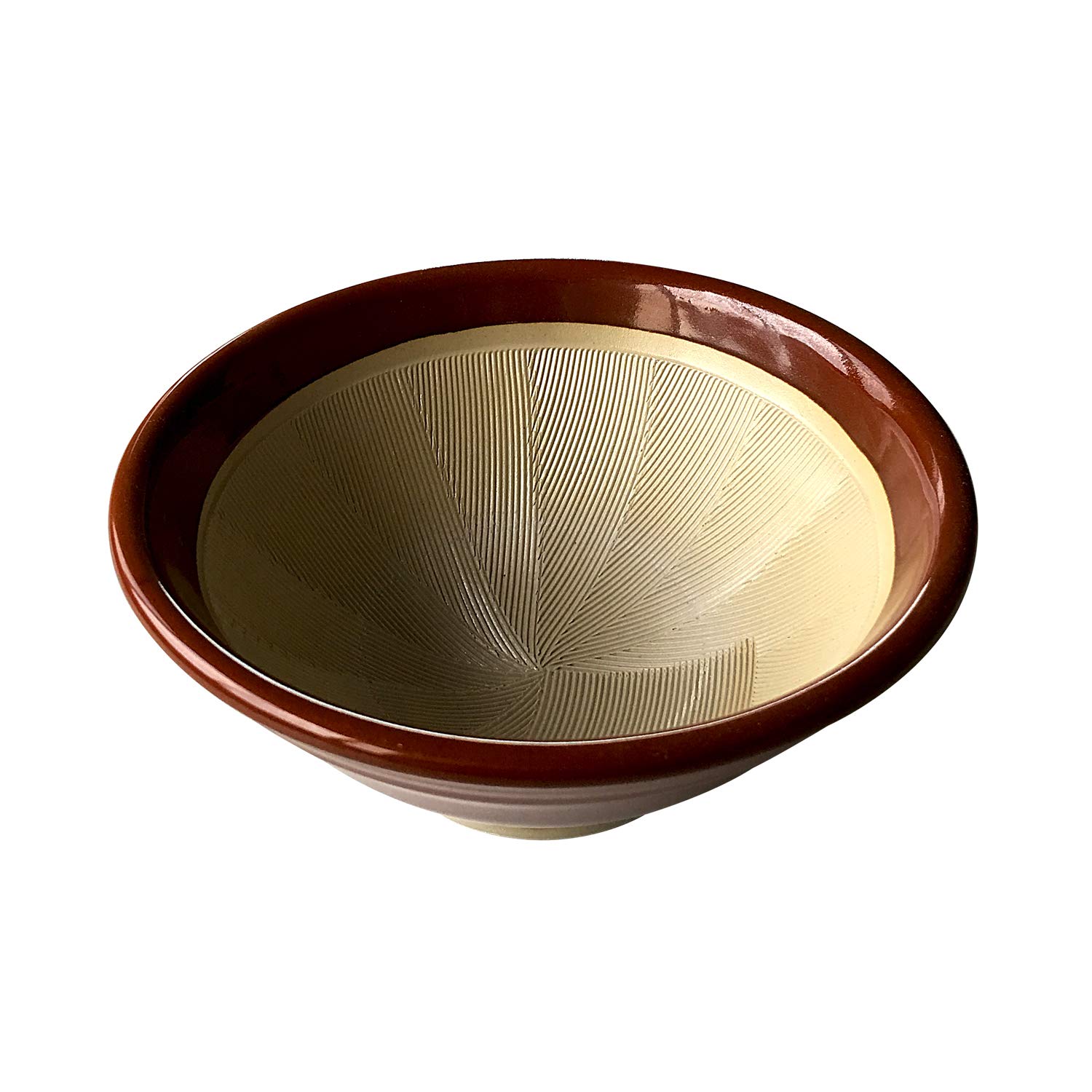 Yamashita Craft Mortar and Size 5 (Japanese-made) Pestle, Brown,