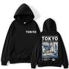 Japanese Style Tokyo Graphic Hoodie Men Women 90s Vintage Fashion Harajuku Sweatshirt Oversized