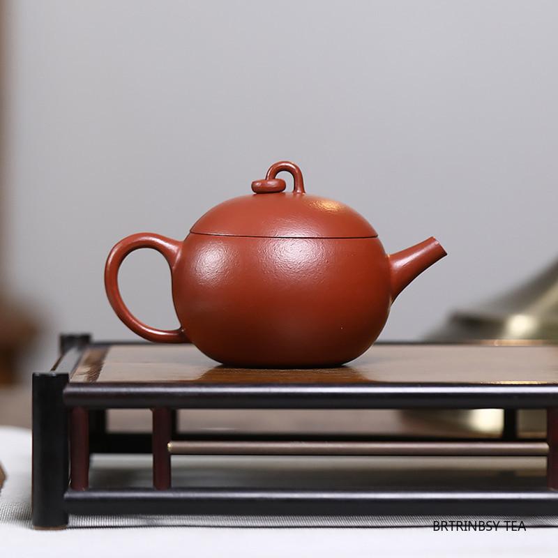 Chinesische Tradition Yixing Lila Ton Teekanne Rohmaterial Zhu Ton Schönheits-Teekanne Haushalt Handgefertigt Zisha Kessel Teegeschirr 110ml