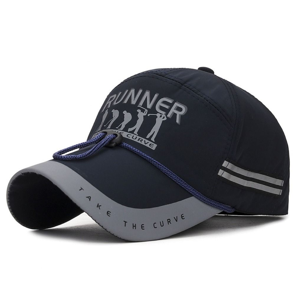 Fashion Quick-drying Baseball Cap Long Brim Breathable Fishing Sun Hat Adjustable Lightweight Duckbill Cap For Men Women