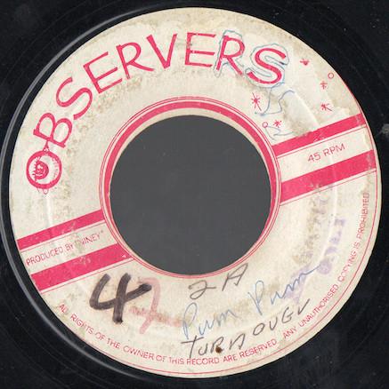 

7inch Record OBSERVERS Pum Pum Reggaematic NONE Observer 1972 Jamaica Reggae Ska Dub Used