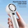 NEW Mini Handheld Fan USB Rechargeable Hand Fan Portable Low Noise Cooling Fan with Digital Display Five Wind Power Adjustable