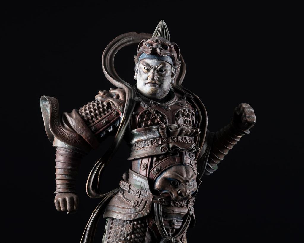 Isumu TanaCOCORO Idaten Buddha Statue Figur Nationalschatz Isumu Zochoten Swift Footed tc3799 [Palme] (Idaten)