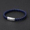 Fashionable Genuine Leather Woven Bracelet Magnetic Closure Couple Jewelry Simple Versatile