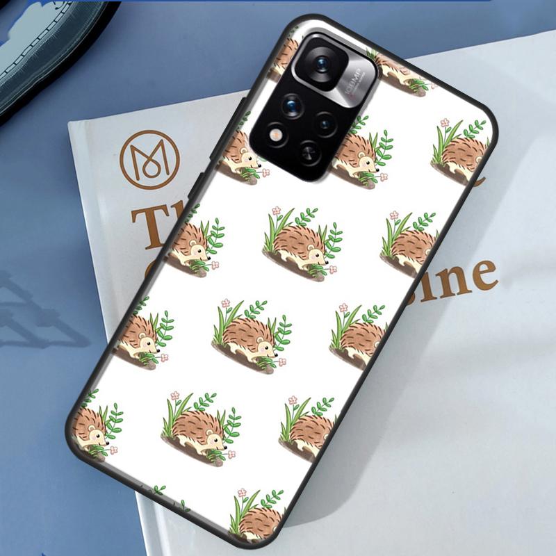 Kawaii Hedgehog Case For Xiaomi Redmi Note 14 13 11 9 10 12 Pro 9S 10S 11S 12S Redmi 10C 12C 13C 14C Cover