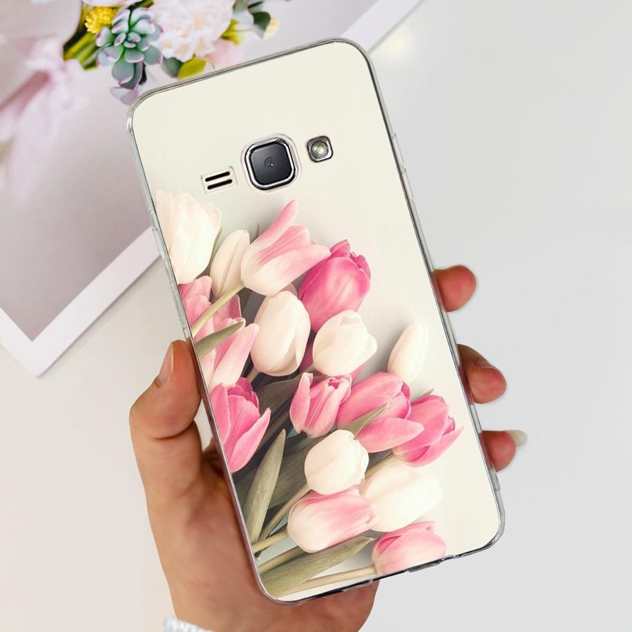 For Samsung J1 2016 Case SM-J120F Cover Fashion Marble Flower Soft Silicone Phone Cover For Samsung J1 Mini J105F J 1 2016 Funda