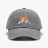 1pc Unisex Embroidered Sunset Baseball Hat,Solid Color Adjustable Outdoor Casual Sport Soft Trucker Hat,Suitable for Daily Wear