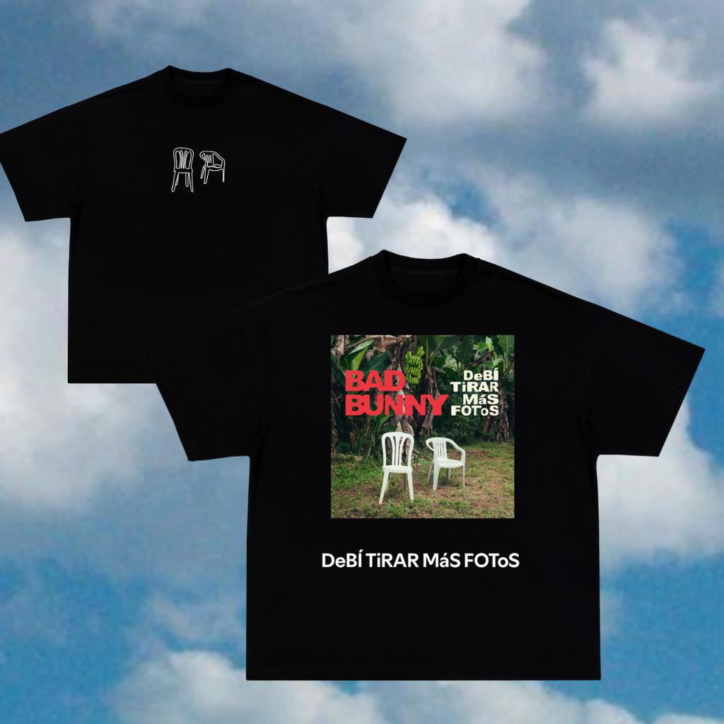 Bad Bunny Print T-shirts Men Oversize Y2k T-shirts Street Hip Hop Breathable High Quality Heavy Cotton Short Sleeves Male Tops