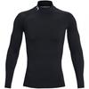 Mens HeatGear Mock Neck Raglan Long-Sleeved Base Layer Top