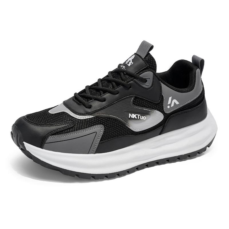 Men's shoes 2025 summer trend new mesh breathable casual sports Forrest Gump shoes teen platform dad trendy shoes