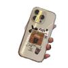 Trendy Coffee-Style Transparent iPhone Case: Drop-Proof, Soft Fit for iPhone 12-17, Compatible with Apple 15 Pro Max