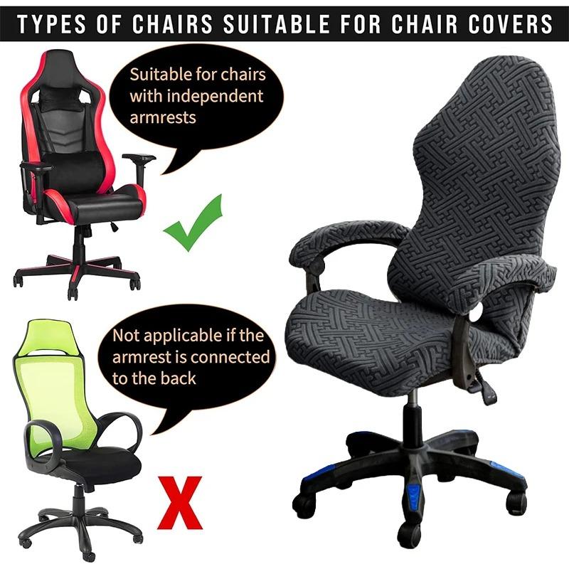 4pcs/1set Spandex Gaming Chair Covers Stretch Office Chair Cover For Computer Chair Covers Customize Chair Cover For Armchair Se