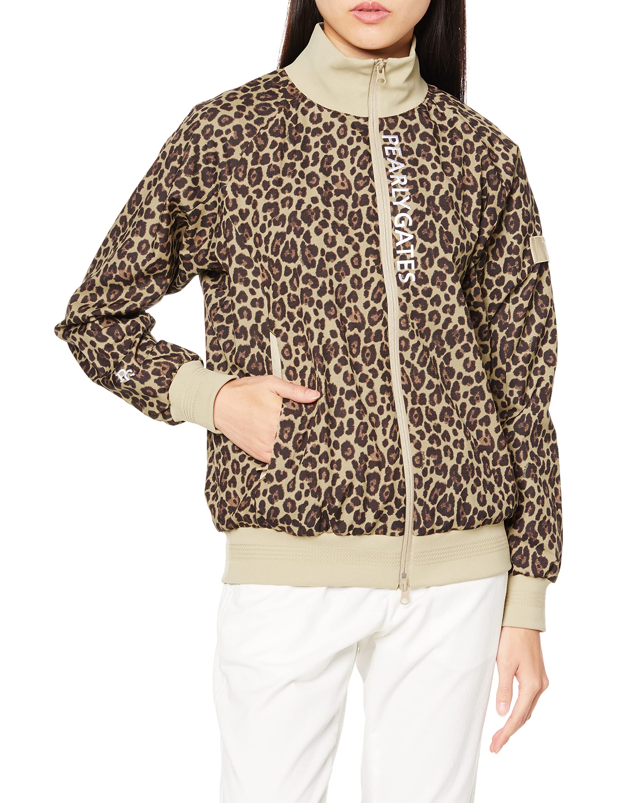 

Thermal Insulation High Neck Blouson Water Resistant and Water Golf 2 [Pearly Gates] Women s (Leopard Print/Toughflex Repellent) / / 055-2220010