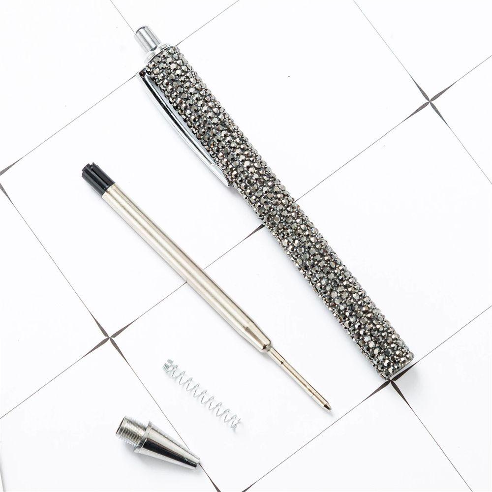 High Quality Sparkling Luxury Bright Metal Ball Pen Press Pen Signature Pen Ballpoint Pen