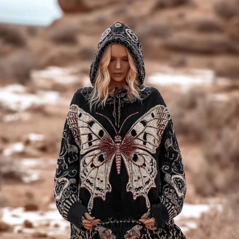 2025 European & American Cross-Border Halloween Loose Hooded Sweatshirt with 3D Print