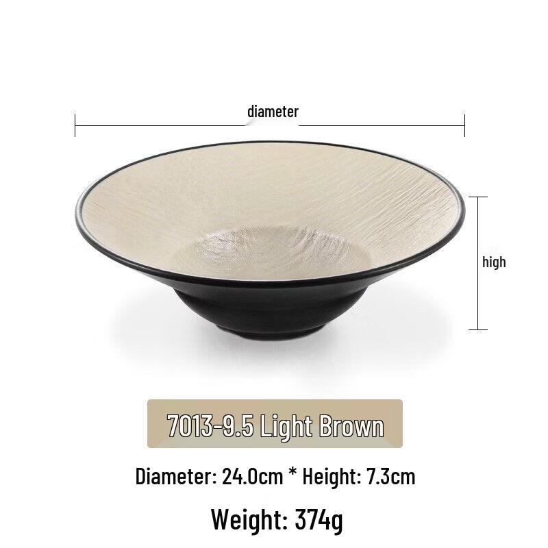 Japanese Style Melamine Noodle & Salad Bowl