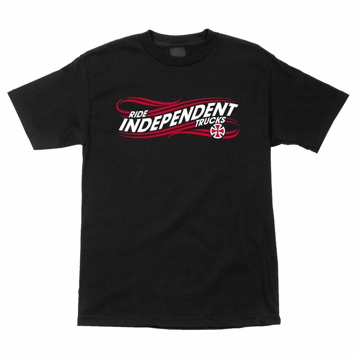Independent Trucks WHIP Skateboard T Shirt BLACK XS