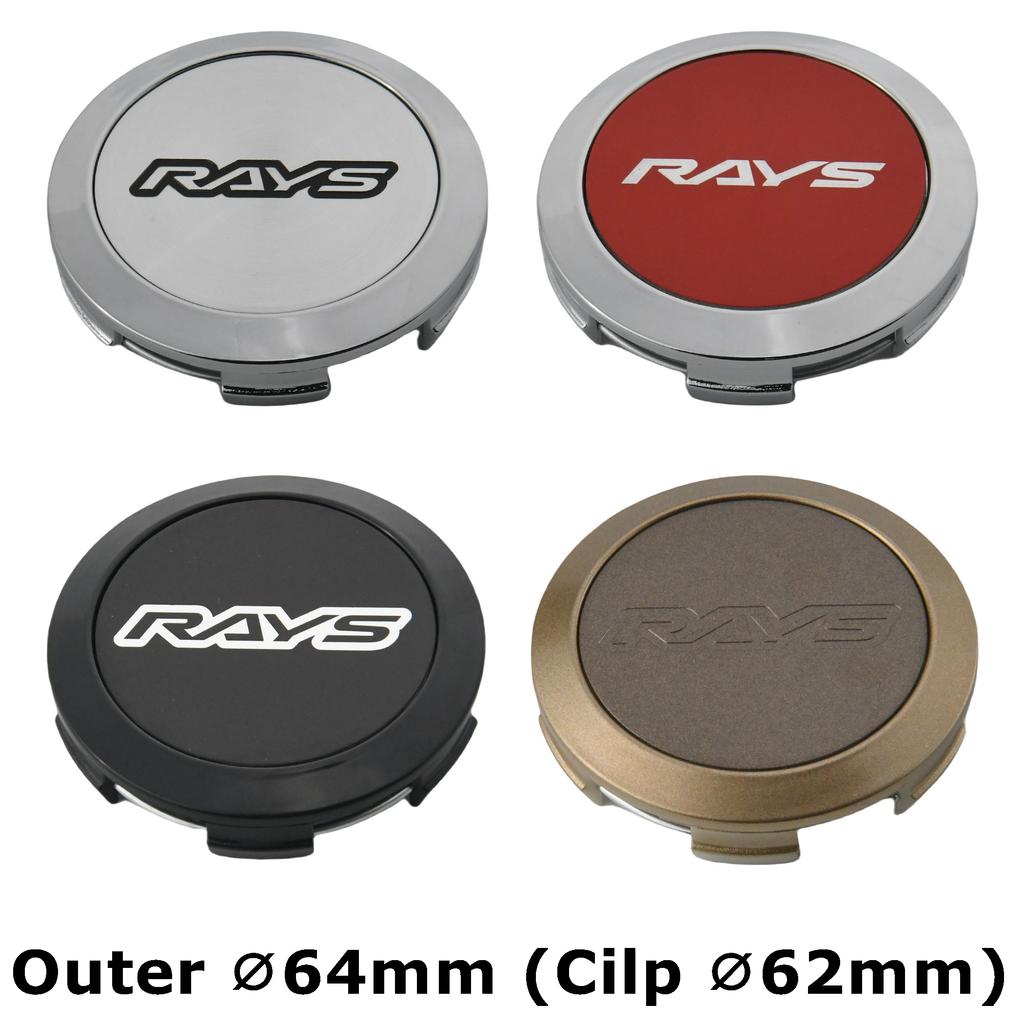4 STKS 64 MM Buiten Diameter / 62 MM Binnen Diameter Velgdopjes RAYS VOLK VR GRAM Logo Wiel Center Dop Wieldeksel Naafdoppen Sportauto Band Accessoires
