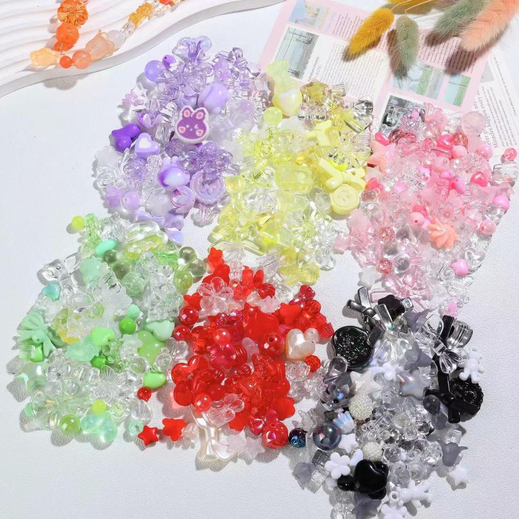 Colorful Loose Beads for DIY Jewelry and Phone Lanyards