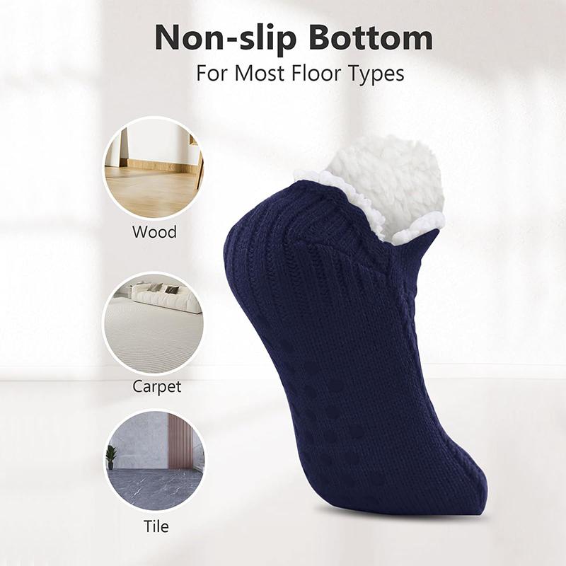 Electric Heated Fleece Socks Slippers For Men Women, Winter Usb Heating Pad Knitted Socks Foot Heater