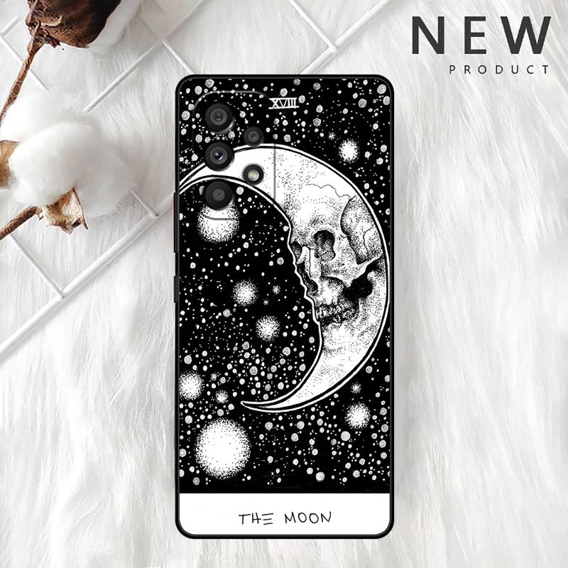 Moon Tarot Mystery Totem Case For Samsung Galaxy A54 A52 A14 5G A53 A12 A13 A71 A23 A34 A33 A21s Phone Cover
