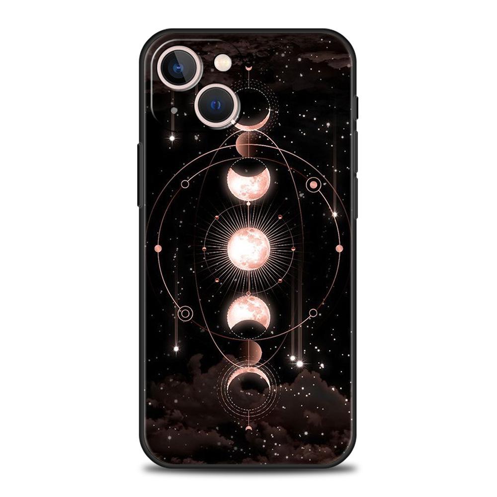 Applicable To IPhone16 Mobile Phone Case, New Couple Sun and Moon Mobile Phone Case.