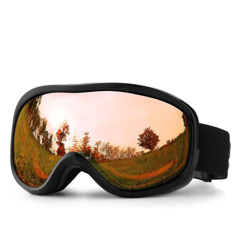 Doppellinsen Anti-Beschlag Skibrille Weites Sichtfeld Snowboardbrille für Erwachsene mit OTG-Kompatibilität Winddichter Schutz