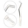 1 /3Pcs Eyelash Comb Tweezers  Anti-Static Stainless Non-Magnetic Steel Professional Volume 3D Lashes Extension Tweezers Tools
