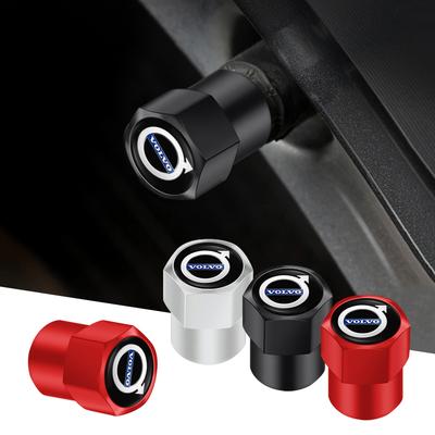 4Pcs 3D Metal Tire Valve Cap Car Tyre Air Stem Cover For XC60 EX30 XC40 S60 S90 V60 XC90 V40 V50 V70 V90 EX90 AWD S80 ES90
