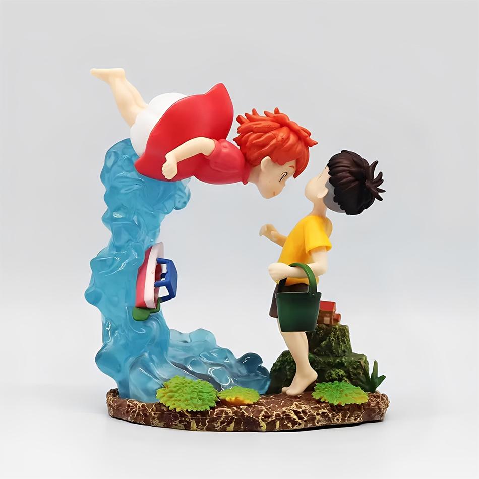 

Ponyo on the Cliff Japanese Anime Character 18cm Ponyo Sosuke Cute Character Handmade PVC Model Anime Peripheral Birthday Gift