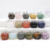 30mm Natural Rose Quartz Crystal Agate Apple Decoration Ornament