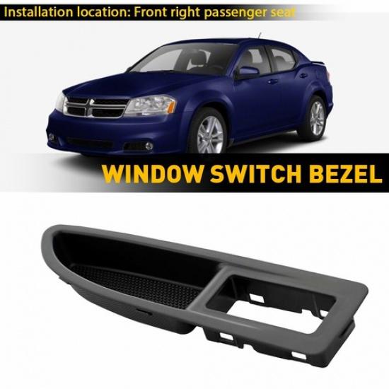 Front Passenger Door Window Switch Bezel For 2011-14 Dodge  Avenger Chrysler 200