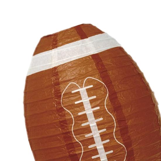 Football Paper Lantern Foldable Olive Shape Contrast Color Reusable Great Fidelity Party Decor Hanging Indoor Outdoor Paper Lantern Party Supplies