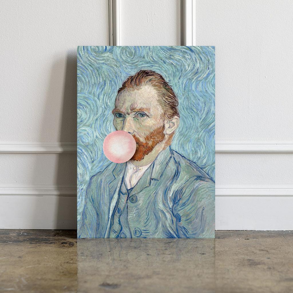 Vincent Van Gogh Canvas Print with Pop Art Balloon